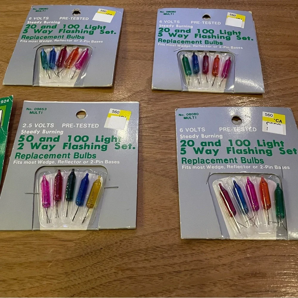 7 packs Christmas light replacement bulbs